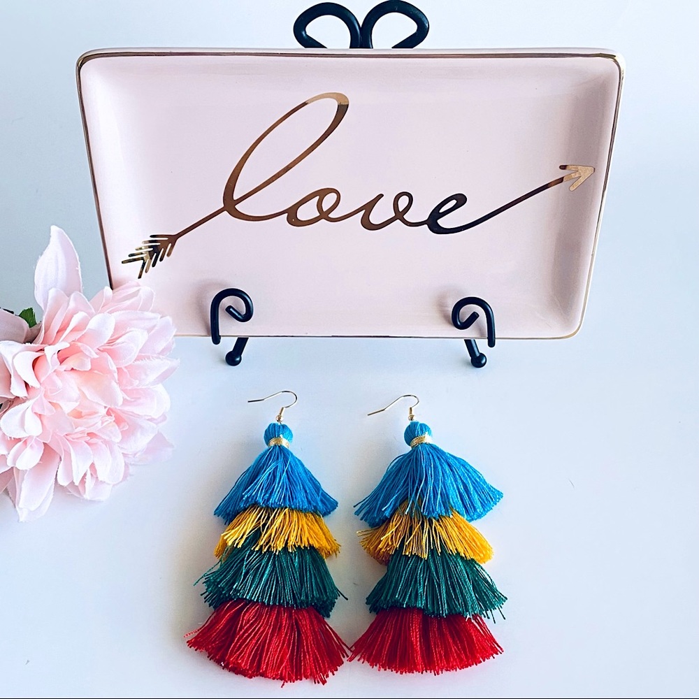 ☀️2/$20 Tassel Earrings Colorful Boho Vintage